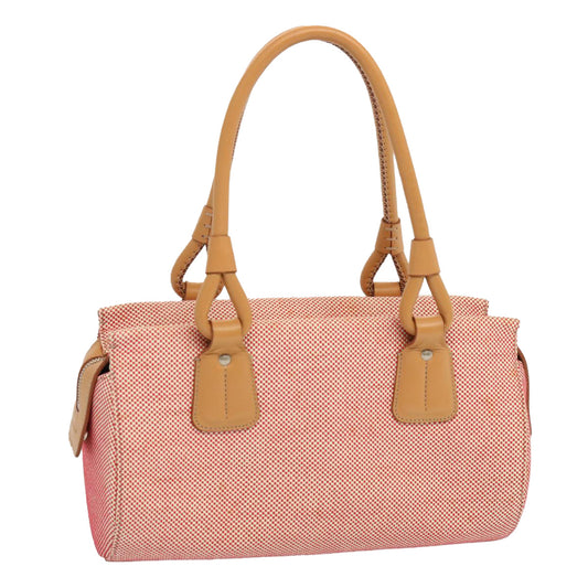 Burberry Auth Canvas Red Tote Bag