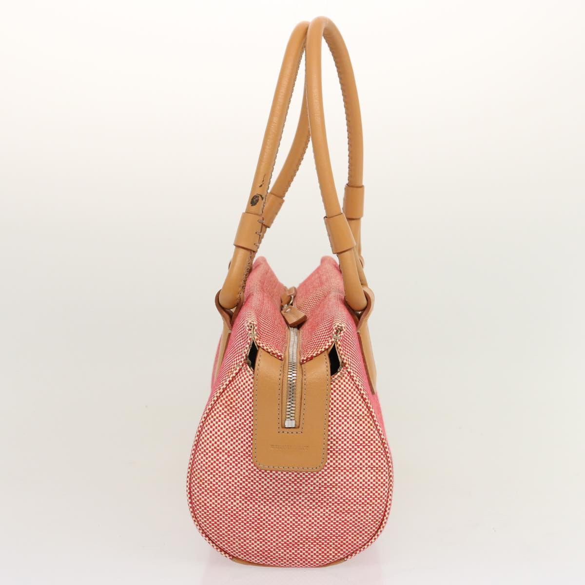 Burberry Auth Canvas Red Tote Bag
