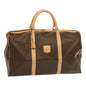 Luxury CELINE Macadam Canvas Boston Bag PVC Brown mr049