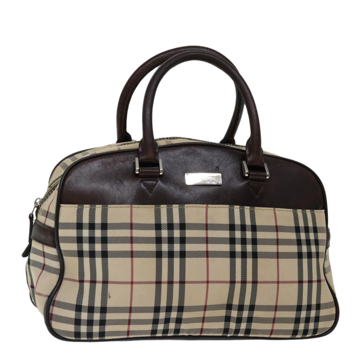Burberry Nova Auth Nylon Beige Handbag Style 4