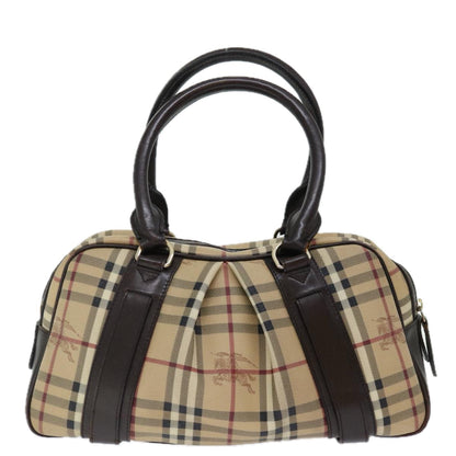Burberry Nova Auth Leather Beige Handbag Style 5