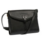 Luxury BurberrySs Shoulder Bag Leather Black Auth mr101