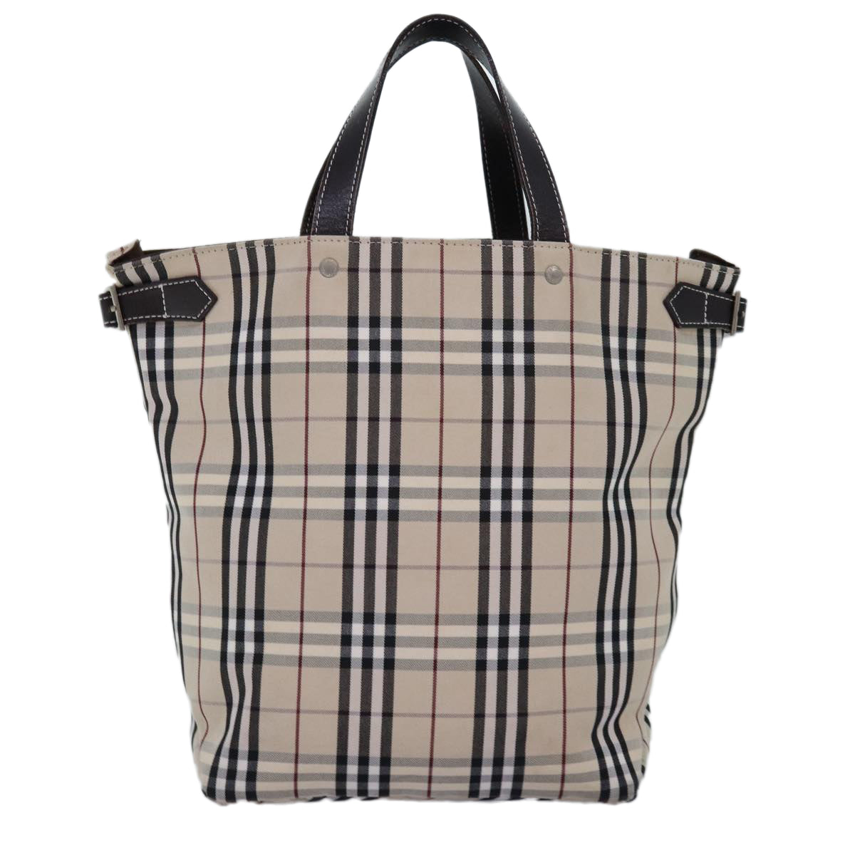 Burberry Nova Label Canvas Beige Handbag Style 5