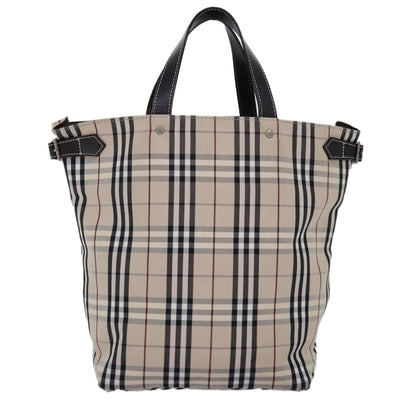 Burberry Nova Label Canvas Beige Handbag Style 5