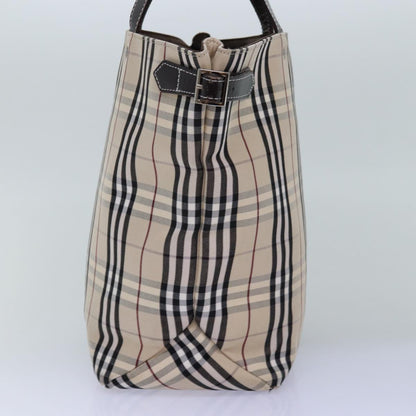 Burberry Nova Label Canvas Beige Handbag Style 5