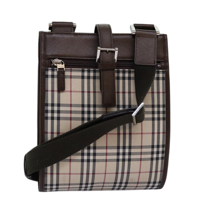 Burberry Nova Auth Canvas Beige Shoulder Bag Style 8