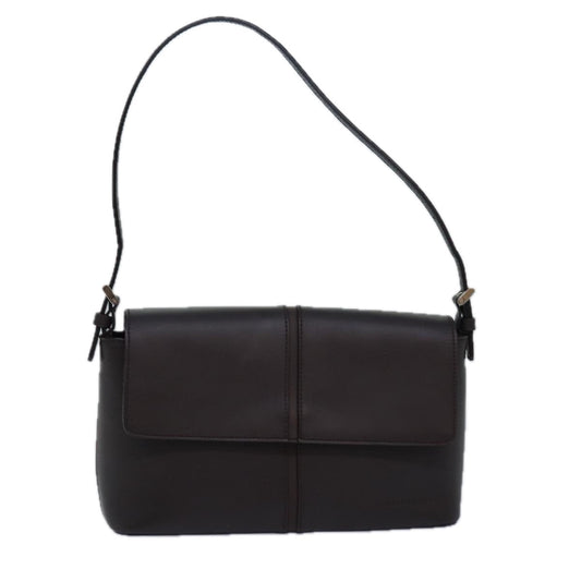 Burberry Auth Leather Brown Shoulder Bag Style 2