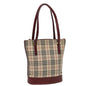 Burberry Nova Auth Canvas Beige Tote Bag Style 7