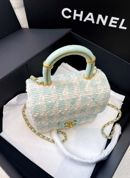 Chanel Luxury Leather Green Handbag Rovelle Bags