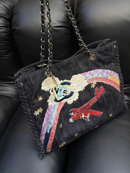 Chanel Luxury Leather Tote Bag Rovelle Bags