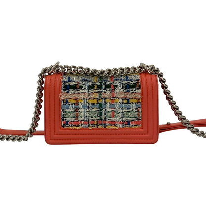Chanel Boy Chanel Leather Tweed Shoulder Bag Rovelle Bags