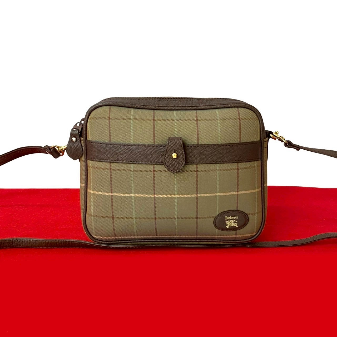 Burberry Nova Leather Shoulder Bag Style 16