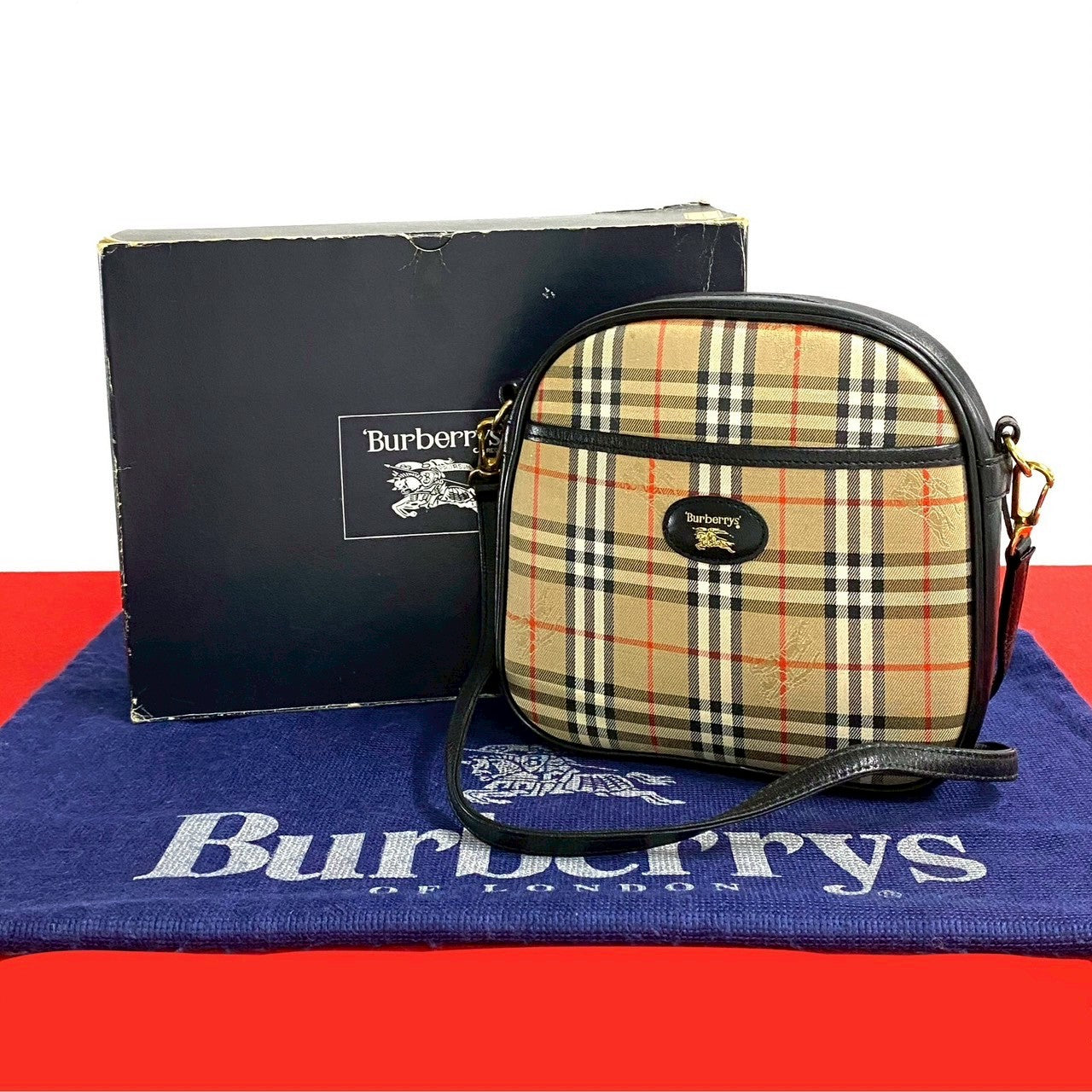 Burberry Nova Leather Shoulder Bag Style 15