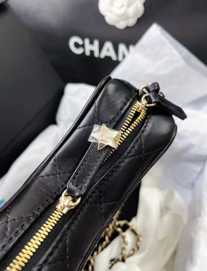 Chanel Luxury Lambskin Black Handbag Style 2 Rovelle Bags