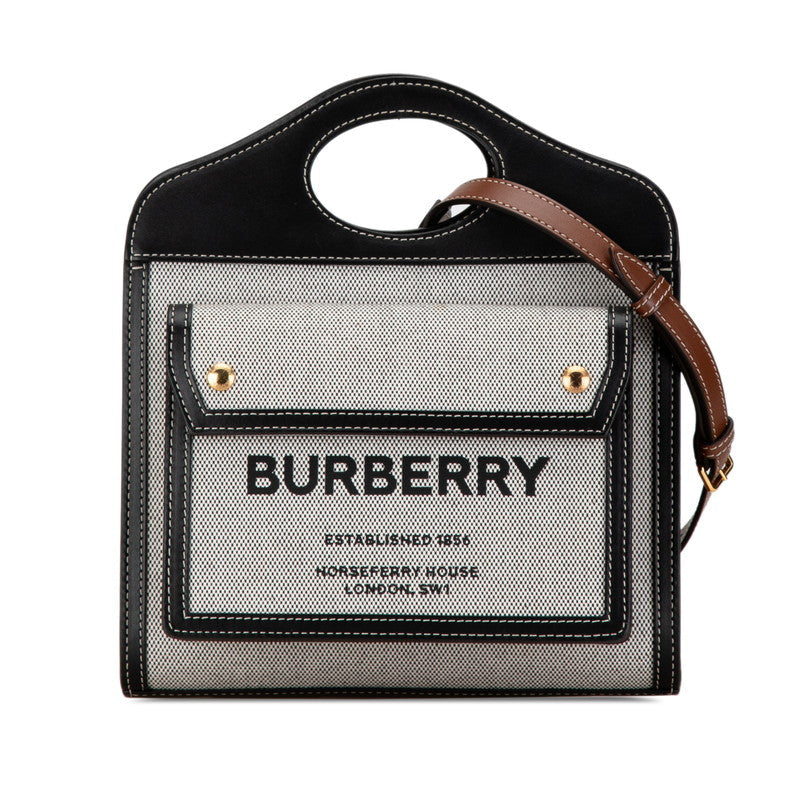Burberry Horseferry Print Leather Handbag