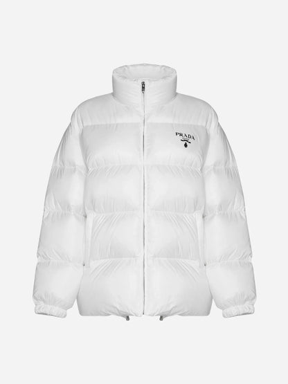 Prada Logo Down Jacket (White)