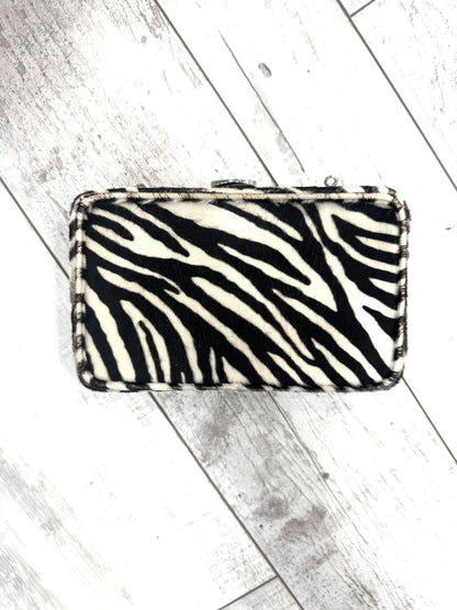 Prada Pony Hair Zebra Clutch With Strap Rovelle Bags