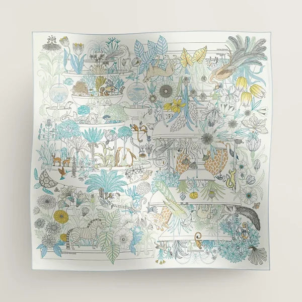 Hermes Precious Paradise Scarf 90