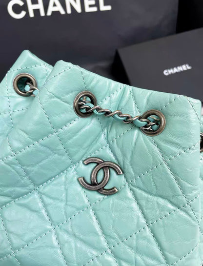 Chanel Luxury Leather Blue Shoulder Bag Rovelle Bags