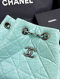 Chanel Luxury Leather Blue Shoulder Bag Rovelle Bags