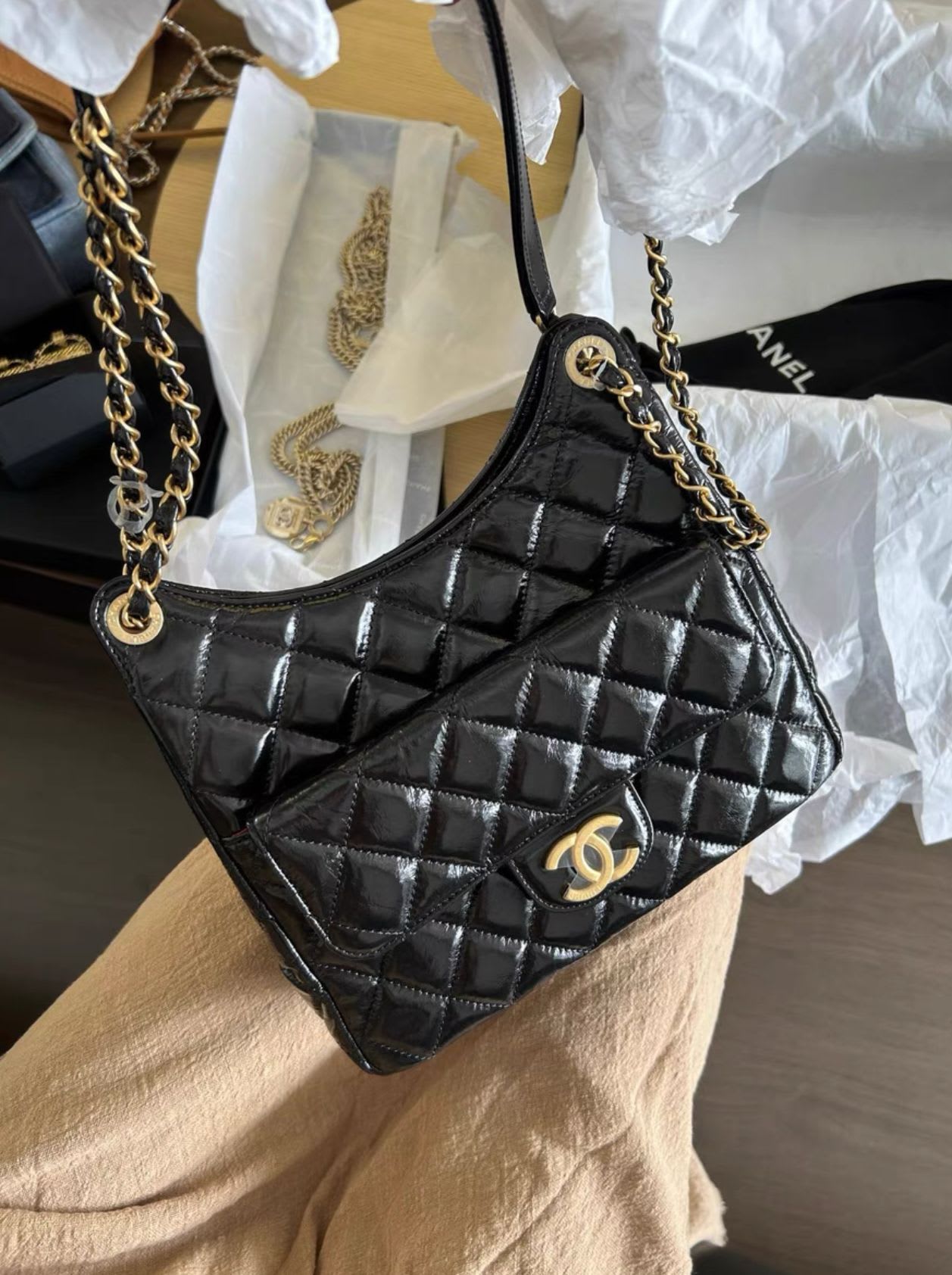 Chanel Luxury Leather Shoulder Bag Style 5 Rovelle Bags