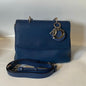 Dior Diorever Blue Leather Satchel Bag Rovelle Bags