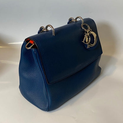 Dior Diorever Blue Leather Satchel Bag Rovelle Bags