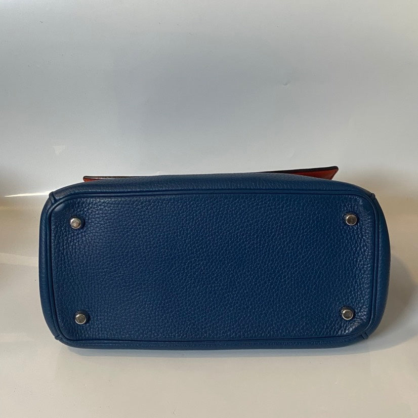 Dior Diorever Blue Leather Satchel Bag Rovelle Bags