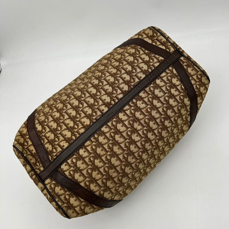 Dior Diorissimo Brown Canvas Travel Bag Large Rovelle Bags