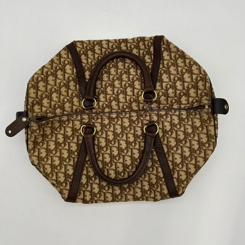 Dior Diorissimo Brown Canvas Travel Bag Large Rovelle Bags