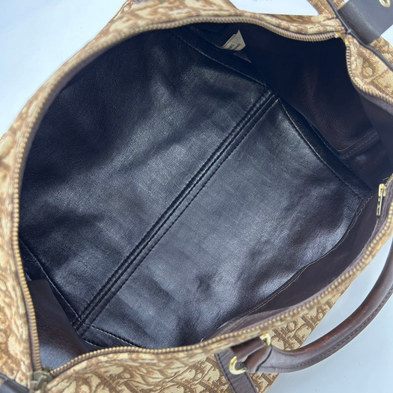 Dior Diorissimo Brown Canvas Travel Bag Large Rovelle Bags