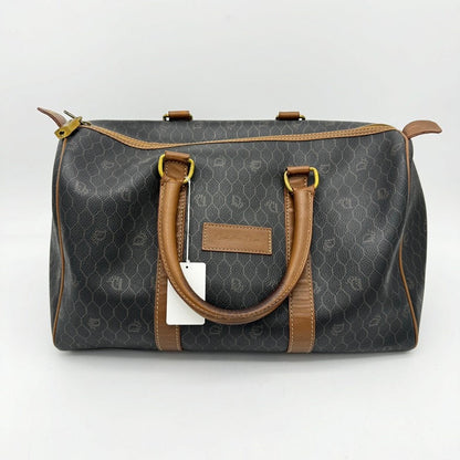Dior Black Brown Leather Travel Bag Large Rovelle Bags
