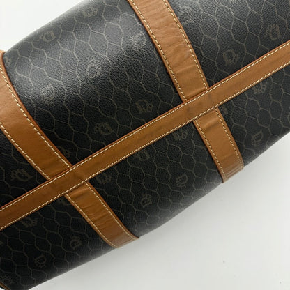 Dior Black Brown Leather Travel Bag Large Rovelle Bags