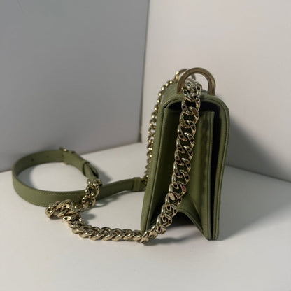 Dior Green Diorama Leather Chain Bag 21 5X13X8Cm Rovelle Bags