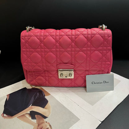 Christian Dior Pink Quilted Flap Bag 25X10X17Cm Rovelle Bags