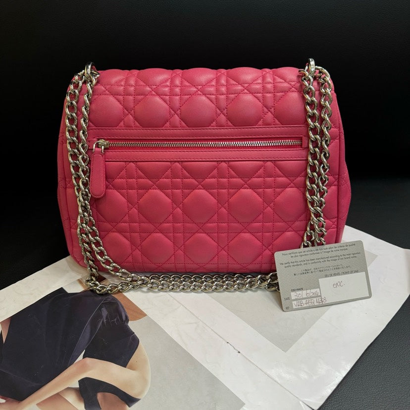Christian Dior Pink Quilted Flap Bag 25X10X17Cm Rovelle Bags