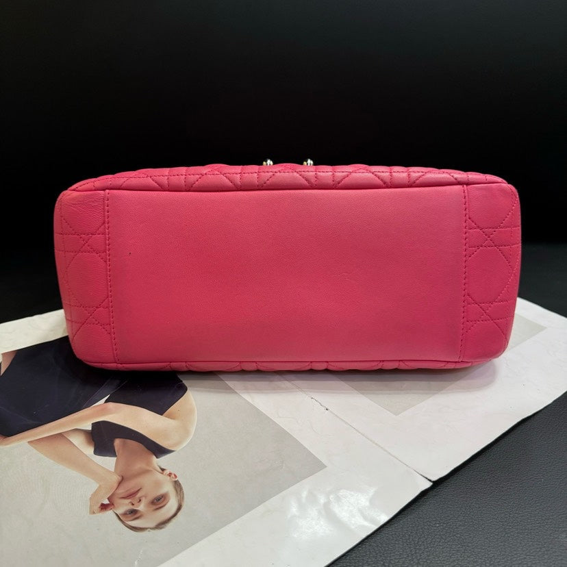 Christian Dior Pink Quilted Flap Bag 25X10X17Cm Rovelle Bags