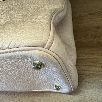 Dior Vip White Leather Tote Bag Medium Rovelle Bags