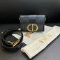 Dior Montagne Box Black Leather Bag 17 5X12X5Cm Rovelle Bags