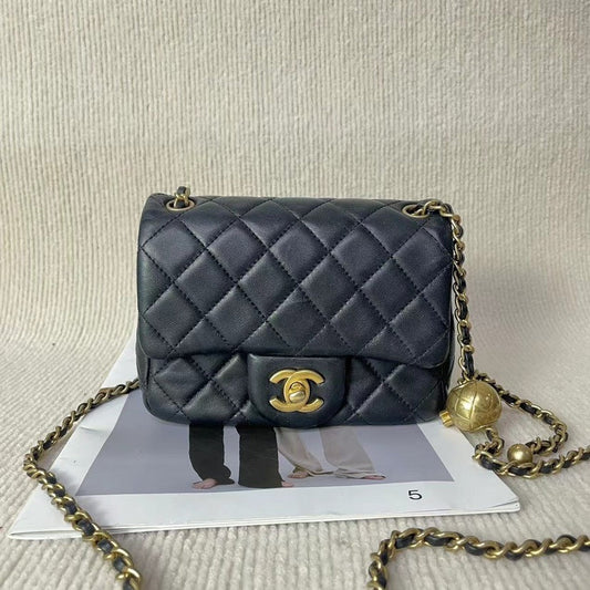 Chanel Mini Quilted Leather Black Shoulder Bag Rovelle Bags