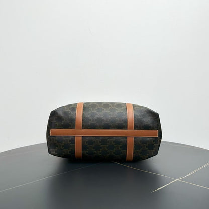Luxury CELINE Tote Bag in Brown Canvas - Designer Handbag