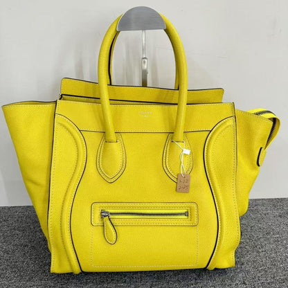 Luxury CELINE Luggage Bag SJZ2-25 Yellow Tote