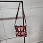 Burberry Heart Print Leather Red Crossbody Bag