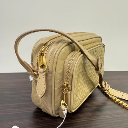 Burberry Camera Women Leather Beige Crossbody Bag