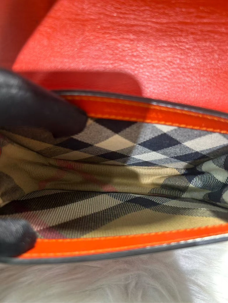 Burberry and Sale Leather Orange Crossbody Bag