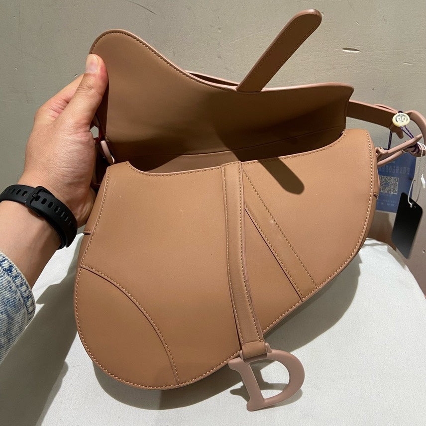 Dior Saddle Bag Beige Leather Medium Shoulder Bag Rovelle Bags