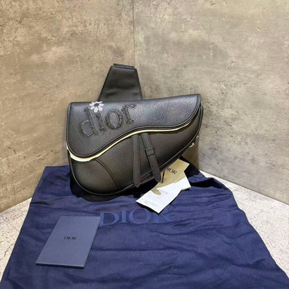 Un Dior Full Leather Saddle Bag Rovelle Bags