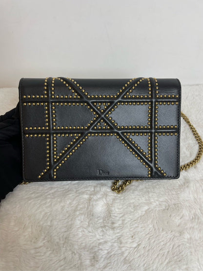 Christian Dior Rama Studded Black Crossbody Bag Rovelle Bags