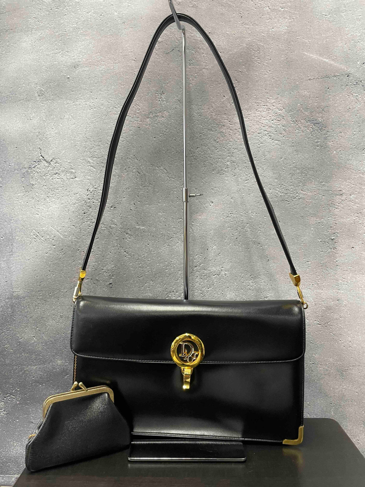 Dior Shoulder Bag Re98943100 Black Leather Rovelle Bags