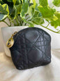 Dior Cannage Lamb-Skin Pouch Re99216600 Black Clutch Rovelle Bags